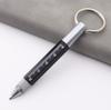 6-in-1 Multifunction Metal Ballpoint Pen with Touchscreen Stylus, Screwdriver, and Emergency Tool.