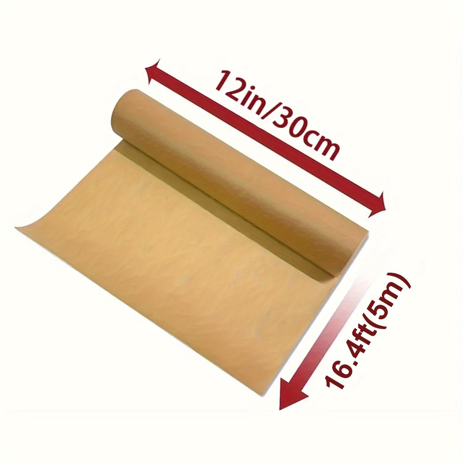

1 Roll Parchment Paper Roll for Baking Parchment Baking Paper with Serrated Cutter Roll for Cooking Air Fryer Steaming Bread