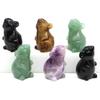 1,5" Maus Statue Naturstein Reiki Heilkristall Rat Tierfigur Handgeschnitztes Edelstein Handwerk Haus Zimmer Dekoration Geschenke