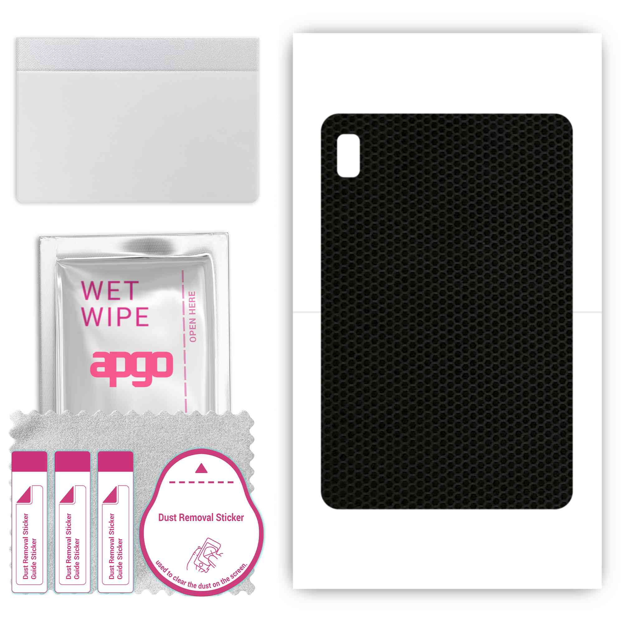 

apgo skin sticker film foil vinyl for the BACK compatible with Asus Adolpad 3, scratch-resistant, easy to install - Matrix