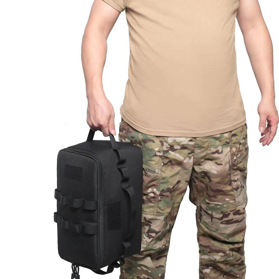 Outdoor Camping Gas Tank Storage Bag Large Capacity Ground Nail Tool Bag Gas Canister Picnic Cookware Utensils Kit Bag