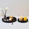 Northern Europe Matel Tray Decorative Ornament for Perfume, Jewelry Bracelet Earrings Storage Tray Candle Holder