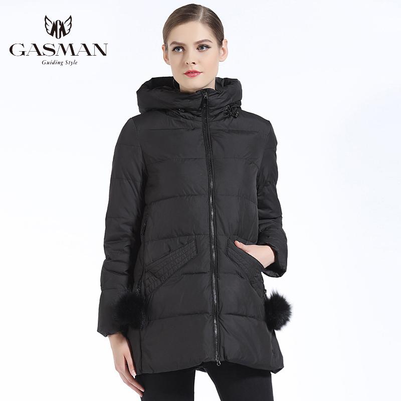 Gasman Blau Winter Dicke Jacke Für Frauen Mantel Mit Kapuze Mode Unten Jacke Marke Mantel Weiblichen Frühling Parka Warme Bio Mantel 18833