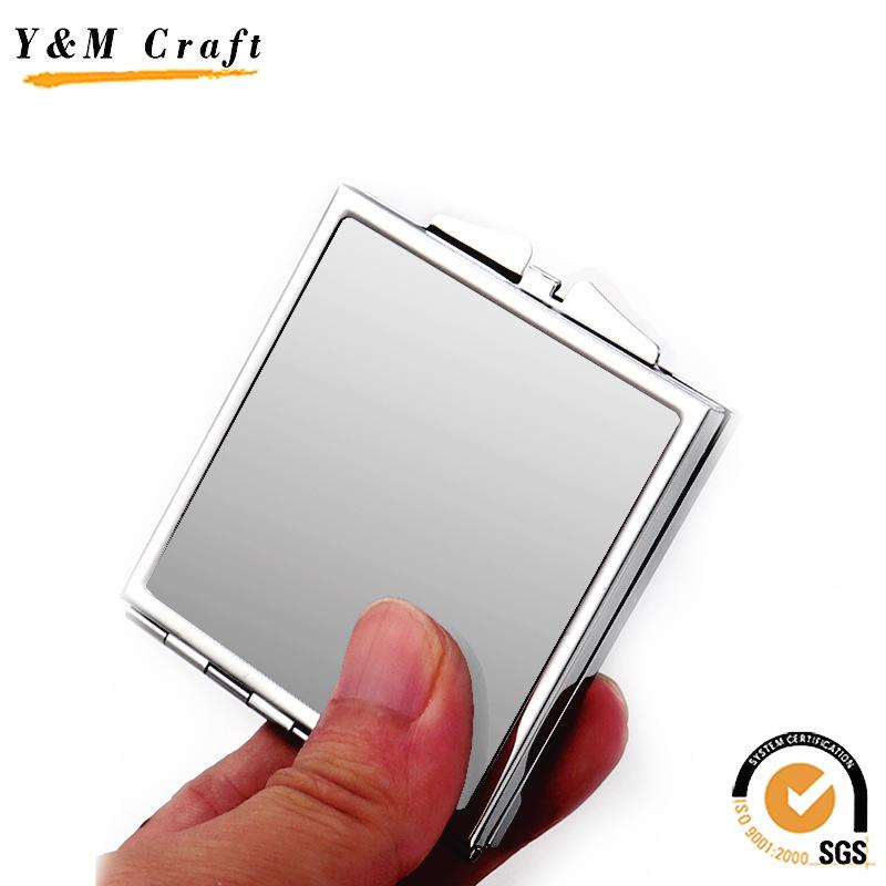 Stainless Steel Makeup Mirror Heart Square Round Shapes, Metal Vanity Mirror for Personal Use