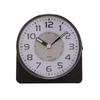 Hometime Silent Sweep Round Face Blinking Light Alarm Clock - Black