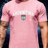 Maglietta Unisex Campione Argentina Sostenitore Grafica Stemma Nazionale Retrò Cotone Unisex Unisex Streetwear Maglietta Sportiva
