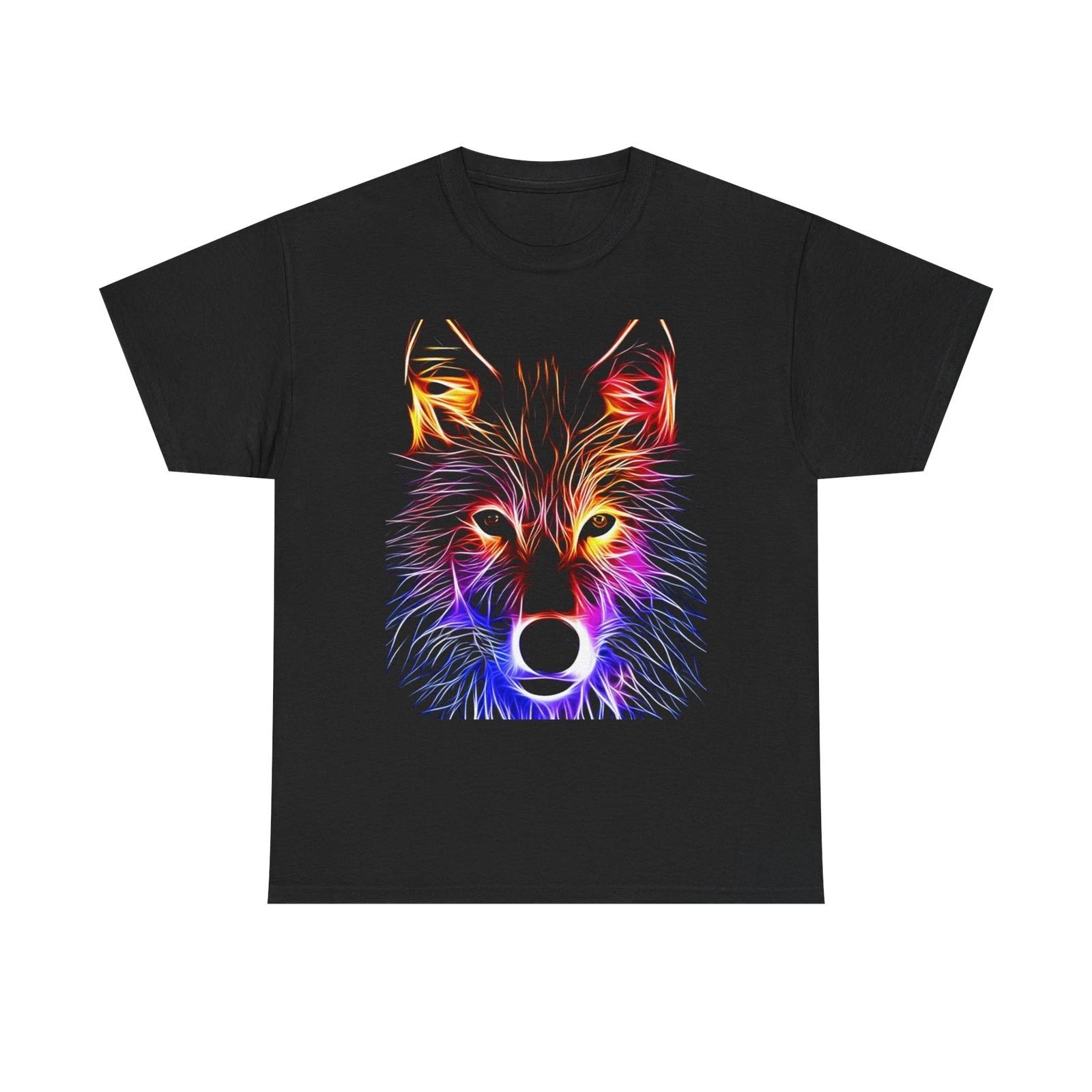 Neon Wolf Unisex Heavy Cotton Tee M
