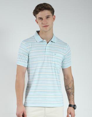 Men's Regular Fit Striped Polo T-Shirt | Half Sleeve | Collared Neck | Casual Wear T Shirt for Men's