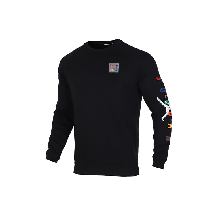 Jordan Sweatshirts Men's Black Crew Neck Moderate Regular CT6304-010