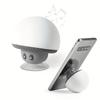 Cute Mushroom Portable Wireless Bluetooth Speaker, Mini Cartoon Design with Suction Cup & Phone Stand, Fall Proof Ideal Gift