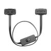 60CM 16Pin OBD2 Extension Cable Adapter Cable Flat+Thin As Noodle OBDII Male To Female Socket Connector with ON/OFF Switch