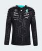 ADIDAS Mercedes Amg F1 Team Driver'S Jersey Long Sleeve - Black / Kf0148