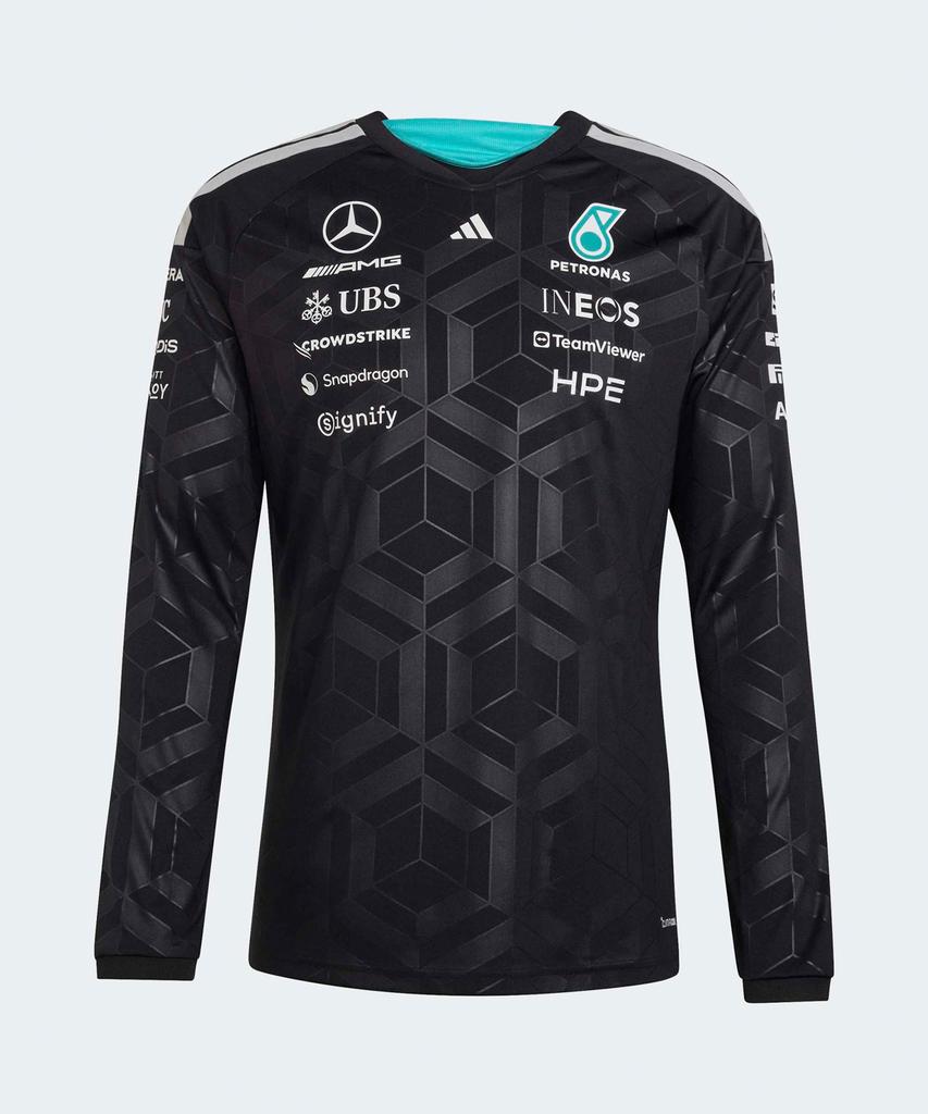 ADIDAS Mercedes Amg F1 Team Driver'S Jersey Long Sleeve - Black / Kf0148