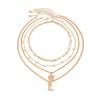 Adjustable Stackable Necklace with Boot Pendant and Simulated Pearls Clavicle Chain for Daily Wear Special Occasions