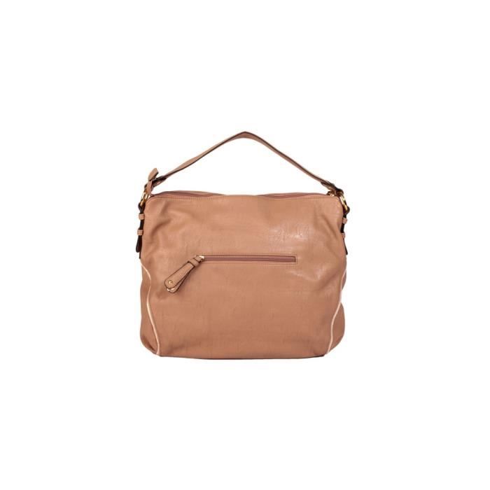 Bag - Thierry Mugler - Etoile 3 - Taupe - Textured Leather - Zipped - Woman