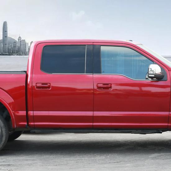4PCS Door Handles COVER TRIM DECOR For Ford F150 15-20 Crew Cab Accessories RED