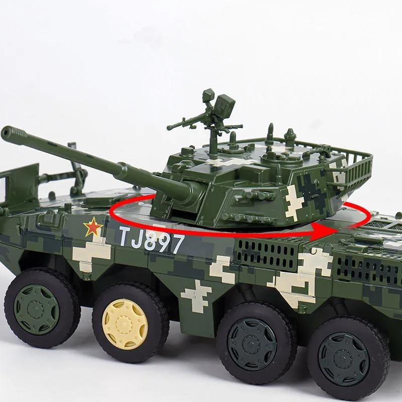 1: Modelo de tanque com rodas de liga leve 32, ornamento de modelo simulado estilo militar, caixa de presente com embalagem original, atacado