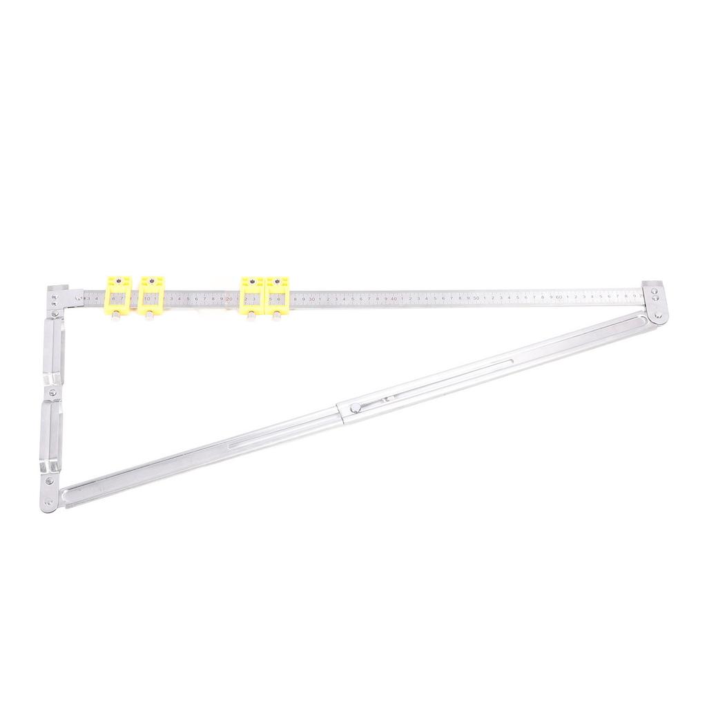 2 In 1 Concealed Connector Positioning Ruler Telescopic Folding Scribing Ruler with Limit for