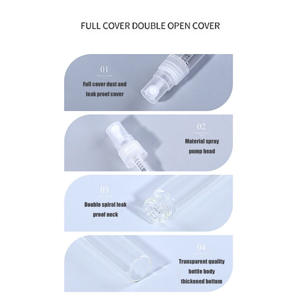 2ml Refillable Glass Spray Bottle Perfume Sample Bottle Empty Bottle Perfume Bottled Separately