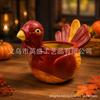 Harvest Turkey Figurine Storage Decor Outdoor Yard Decorations