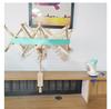 1pcs Manual Umbrella Shape Wooden Yarn Winder- Handcrafted DIY Knitting Crochet Tool for Wool Yarn Thread- No Electricity Needed
