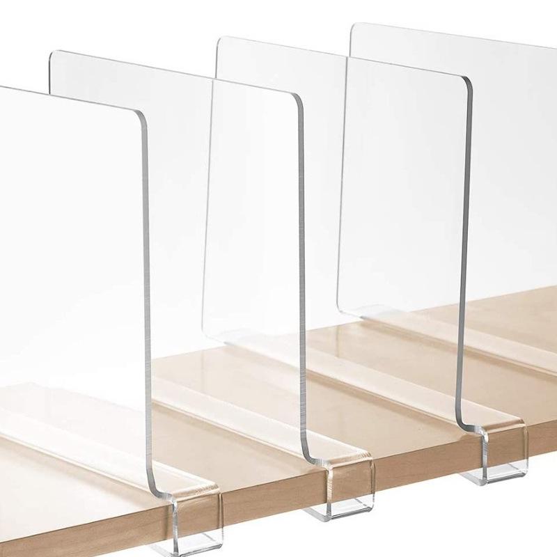Transparent Plastic Desktop Partition and Wardrobe Divider