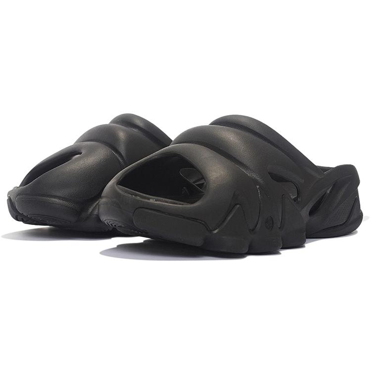Li Ning Quiet Abrasion Resistant Slide Slippers Men's Black AZSS013-3