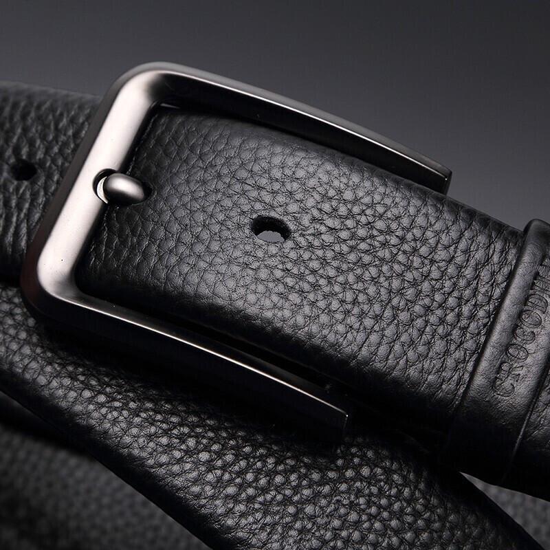 

Crocodile Shirt Men s Genuine Leather Pin Buckle Belt 115cm