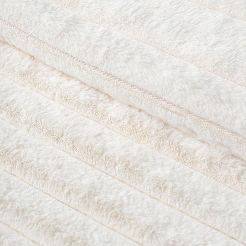 45x45cm Double-Side Faux Fur Plush Decorative Throw Pillow Covers Wide Stripe Couch Cushion Case Soft Fluffy Pillowcases JAF068