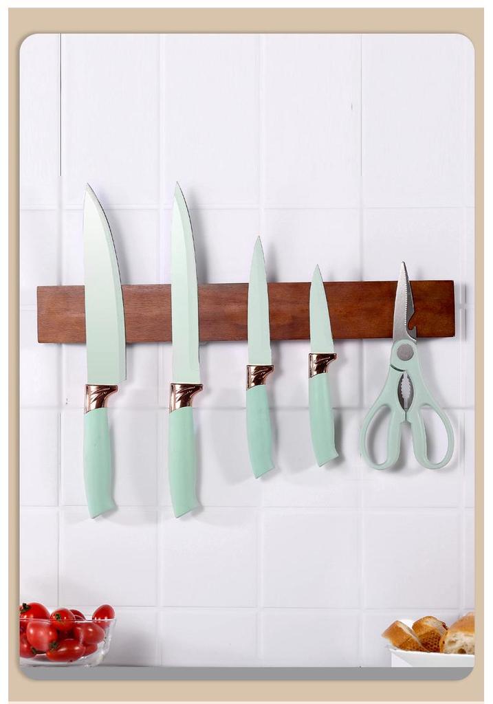 16" Magnetic No-Drill Wall Mounted Knife Holder & Kitchen Storage Rack