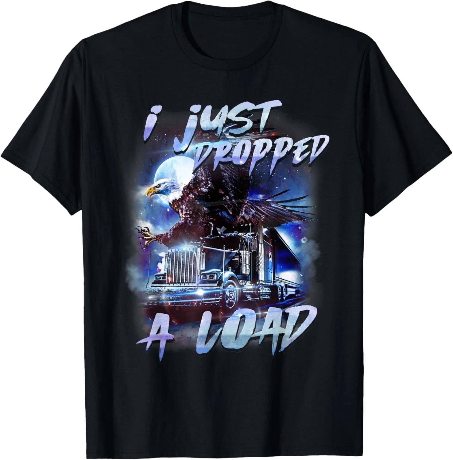 Funny Trucker Gifts Men Husband Semi Trailer Truck Driver T-Shirt 4XL