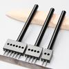 6mm Pitch 2 4 6 Prong DIY Runde Punch Loch Leder Handwerk Nähen Stanzwerkzeug
