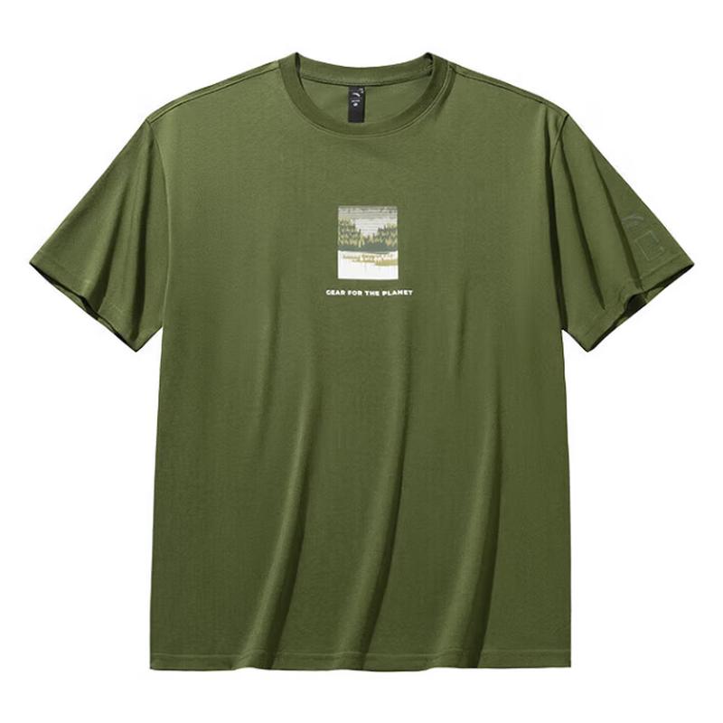 ANTA x National Geographic Men s Loose Fit Cool-Touch Printed T-Shirt