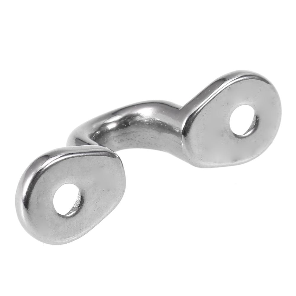 

6Pcs Kayak Pad Eyes Stainless Steel Tie Down Deck Loops Shock Cord Fastening Gear Replacement Kit