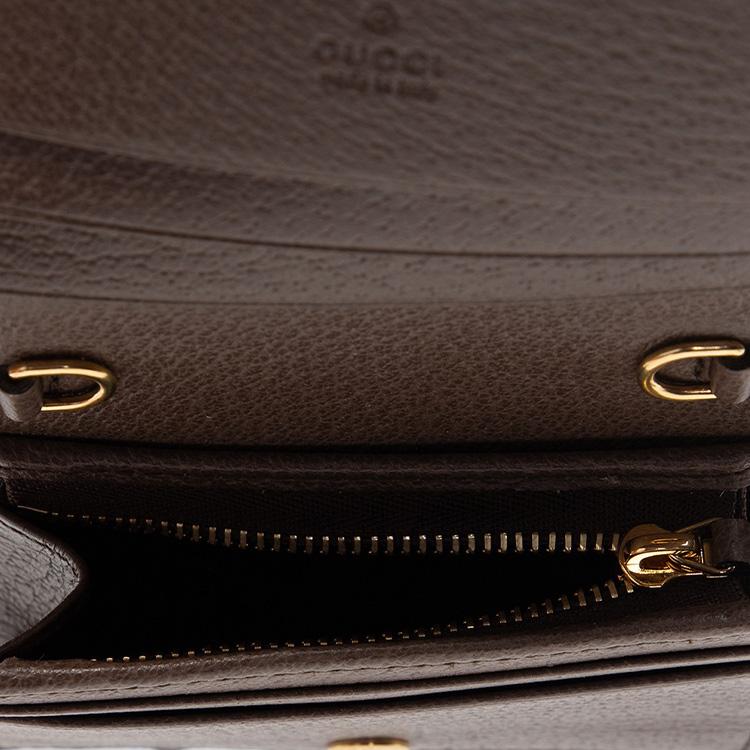 Gucci Ophidia Logo Stripe Web Chain Leather Crossbody Bag Women crossbody bag 625711-96IWG-8745