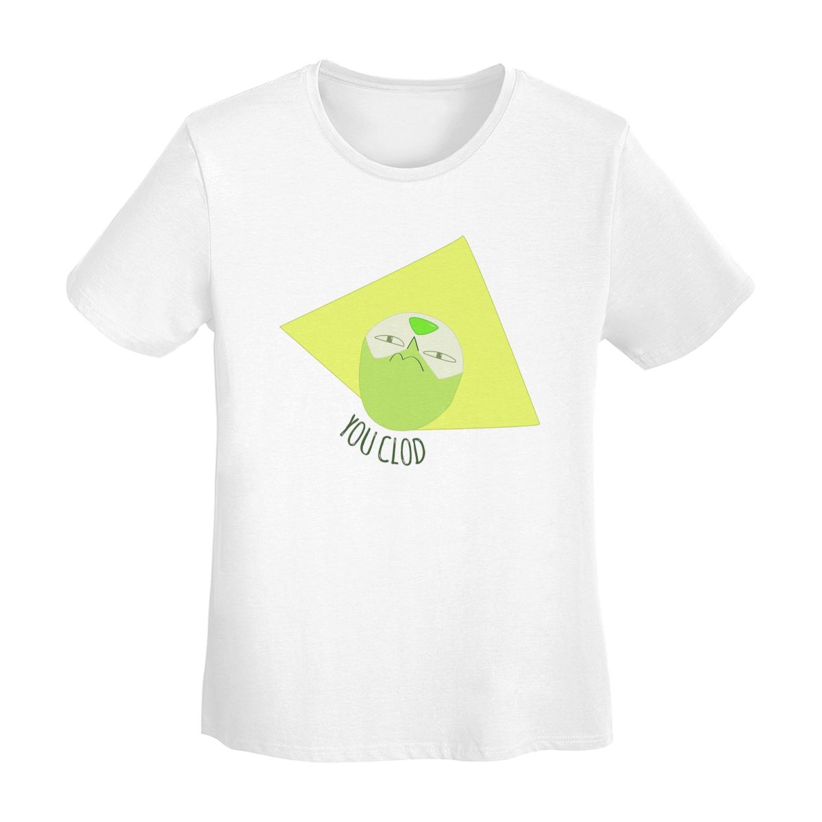 You Clod Peridot Steven Universe TShirt WOMEN Short Sleeve T Shirts Round Neck Clothes Cotton Summer Tees Streetwear S