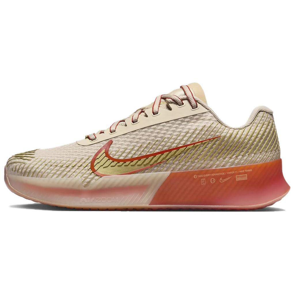 Nike Court Air Zoom Vapor 11 Premium Jaime Paris Collection Women Sneakers Brown Sanddrift Rust-Factor FQ3165-103