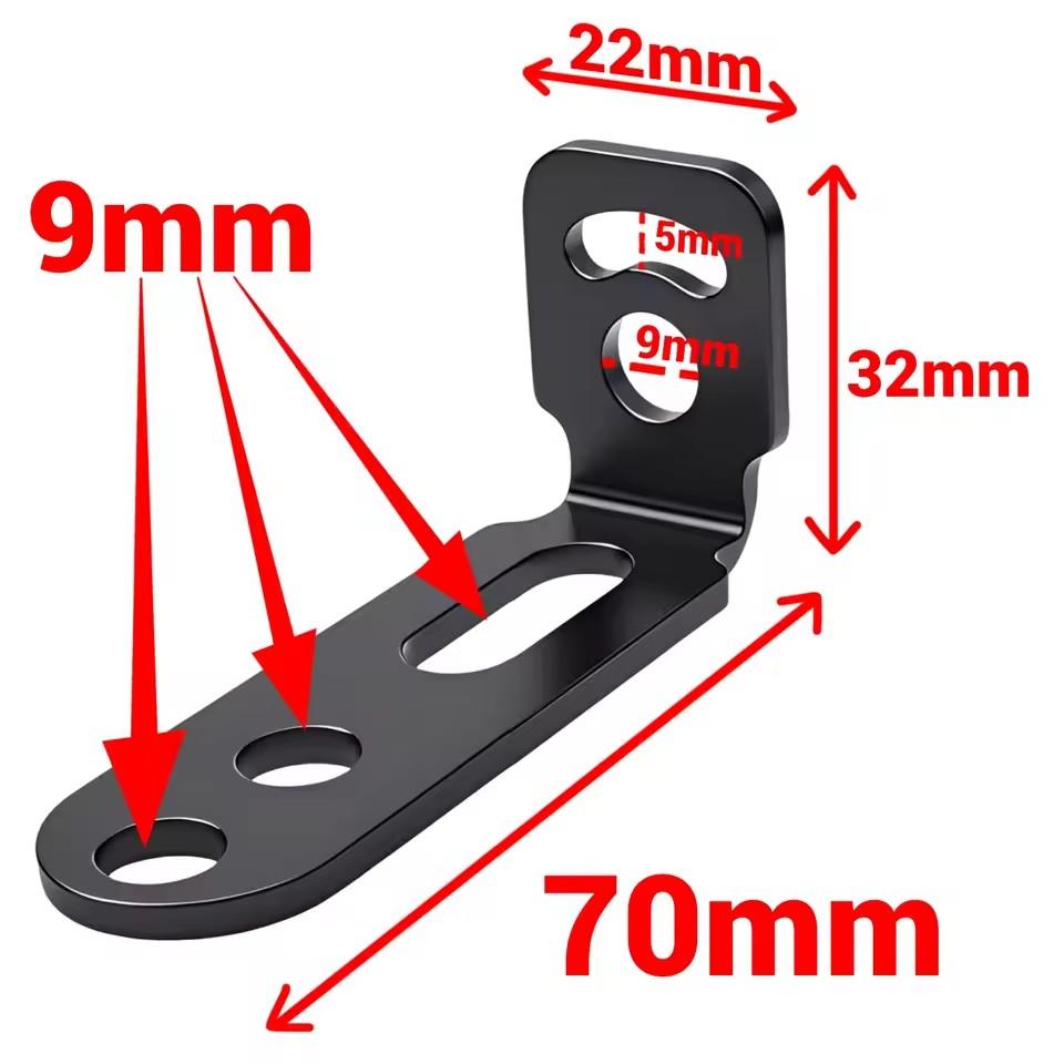 

Motorcycle Auxiliary Light Bracket Mount Clamp Holder Carbon Steel Fog Lamp Support Stand for Electric Bike Scooter Accessories 1pc