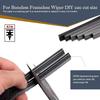 4 PCS Car Windshield Wiper Blade, 28" High Toughness Noise-reducing Environmentally Friendly Boneless Wiper Rubber Strip, Modification Accessories,