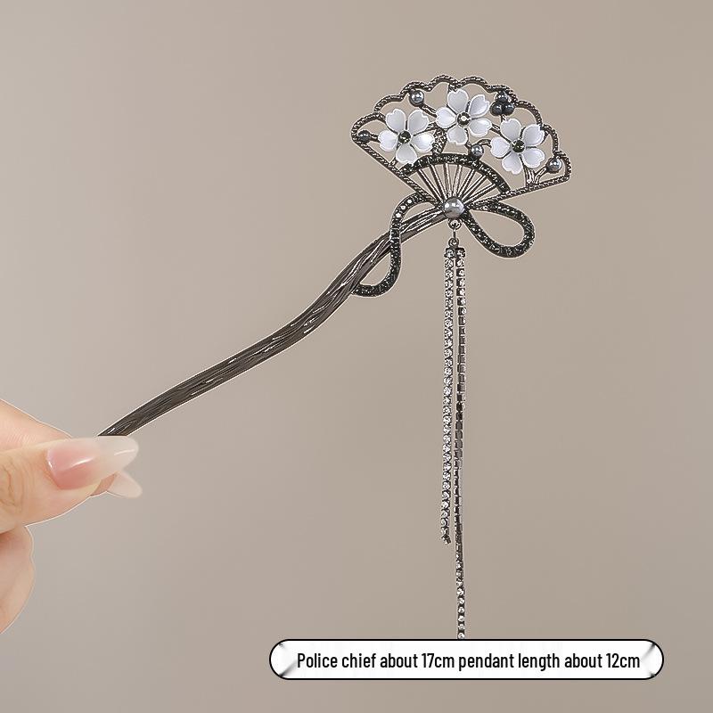 Vintage Chinese Style Hairpin for Updos - Elegant Retro Hair Stick with Tassel for Qipao