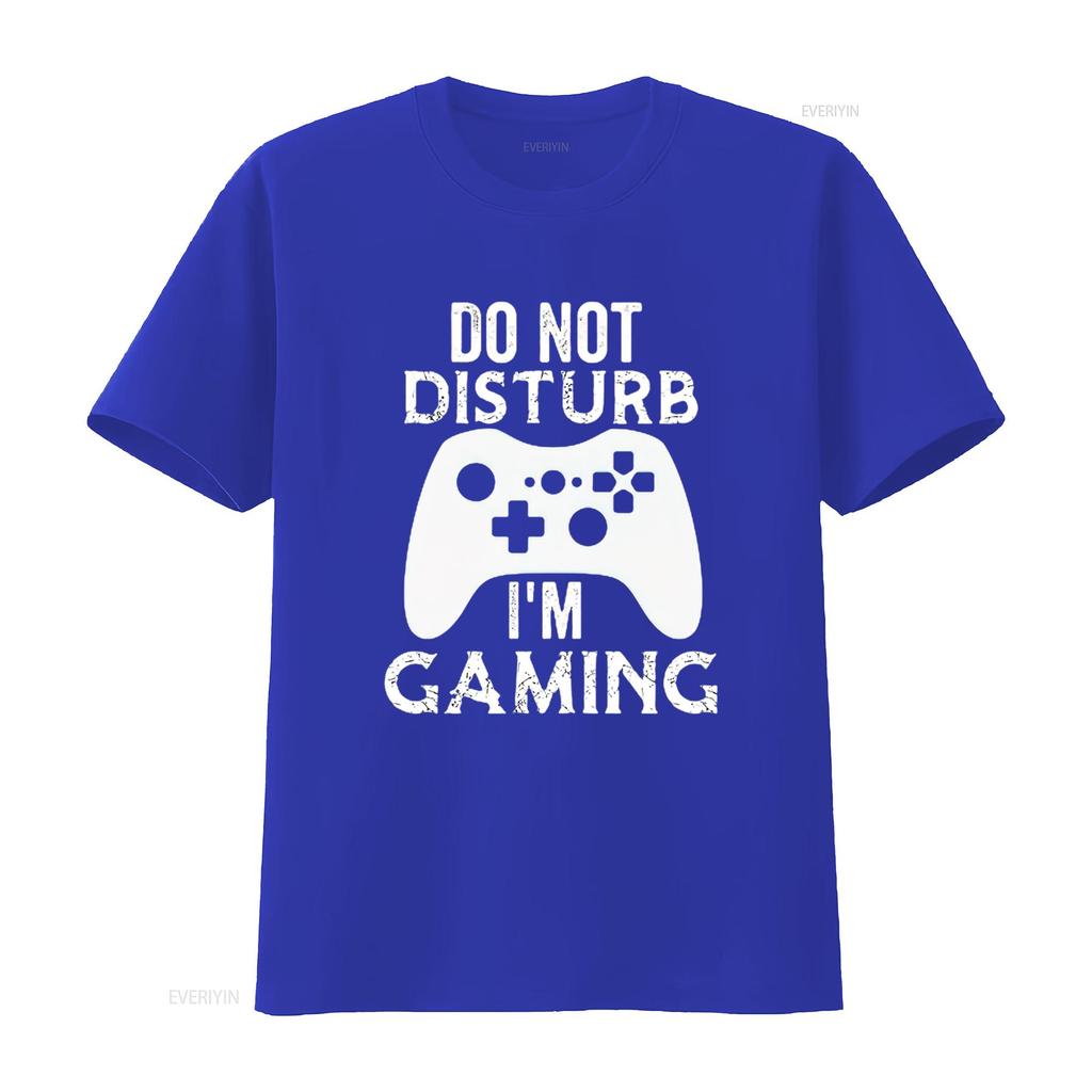 Mens Christmas Do Not Disturb I M Gaming T Shirt Video Game Gamer Black 3X Large Vintage Washed Streetwear Soft Comfortable