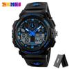 SKMEI 1270 50M Watwrproof Week Display Wristwatches Relogio MasculinoSports Watch Men Digital Double Time Chronograph Watches