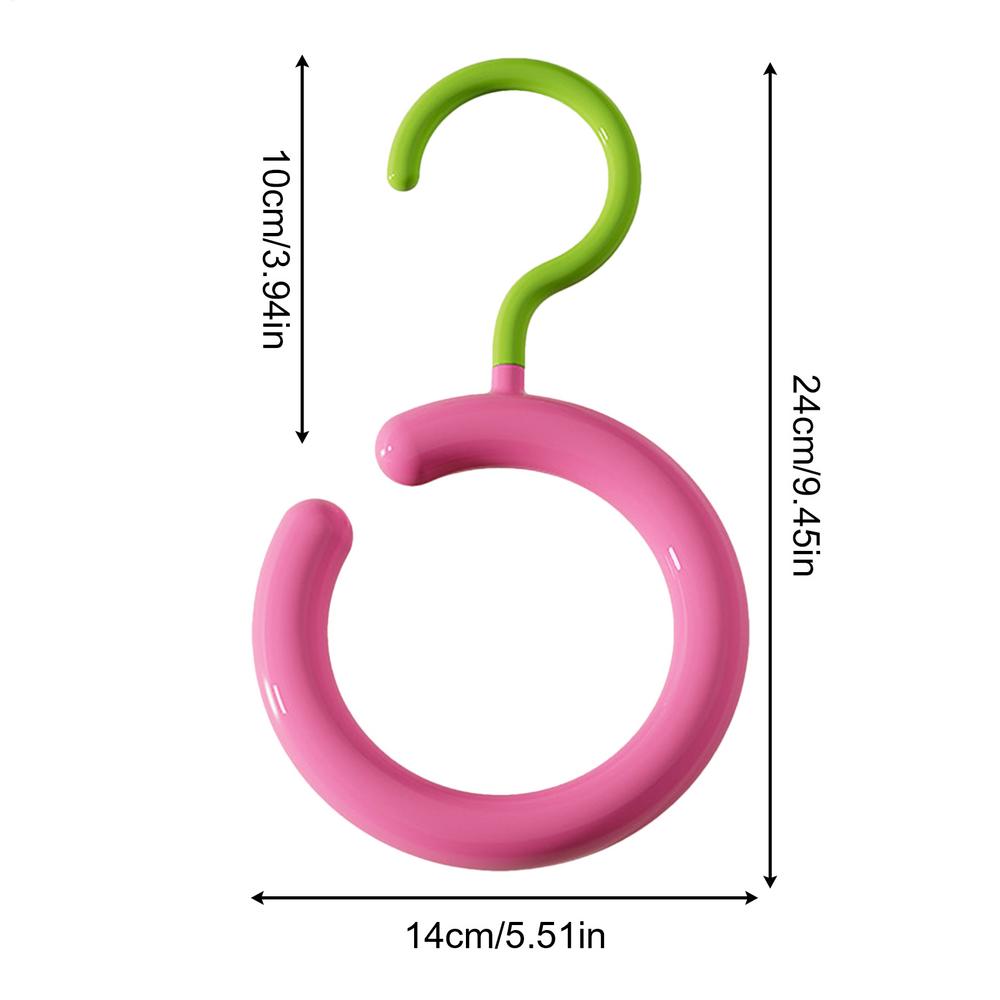 

Вешалки для шарфов Круглые Вешалки для демонстрации сумок Многофункциональные Вращающиеся крючки Сверхпрочный Органайзер для шарфов Для ремней Галстуков Прихожая розовый