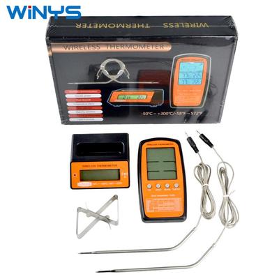 Dual Probe Wireless Food Thermometer for BBQ, Baking, Candy Making, and Roasting with Smart Alarm Function