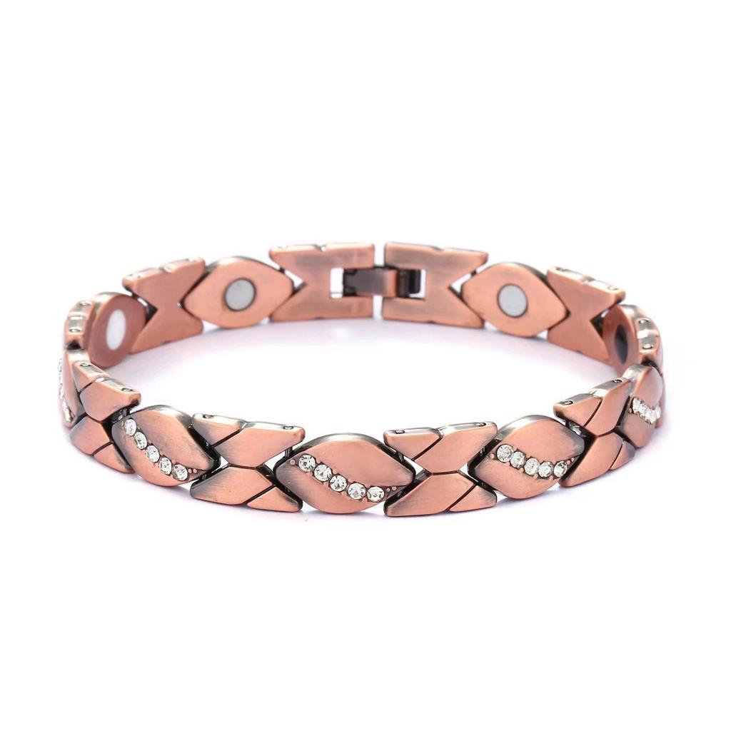 European & American Detachable Rhinestone Magnetic Energy Bracelet