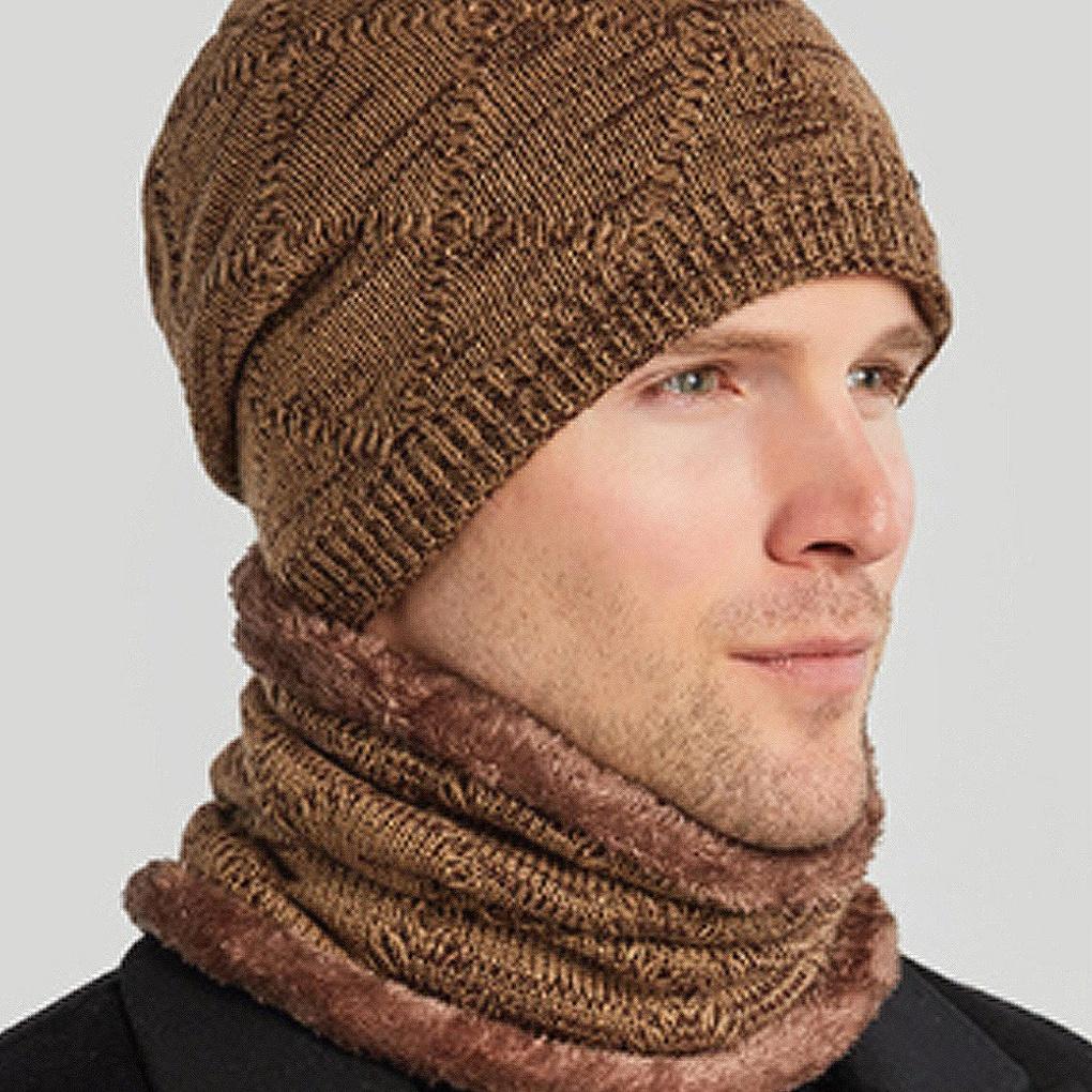 

Winter cold weather gear neck warmer, mock toshi beanie hat set fashion