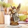 Harvesting Angel Religion Home Tabletop Decorations,display Case, Tabletop Ornament Decor Sign, Nurseries, Home Desk Living Room  Decoration