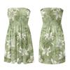 Women’s Strapless Casual Floral Print Dress Sleeveless Summer Sundress Smocked Bodice Lightweight A Line Style