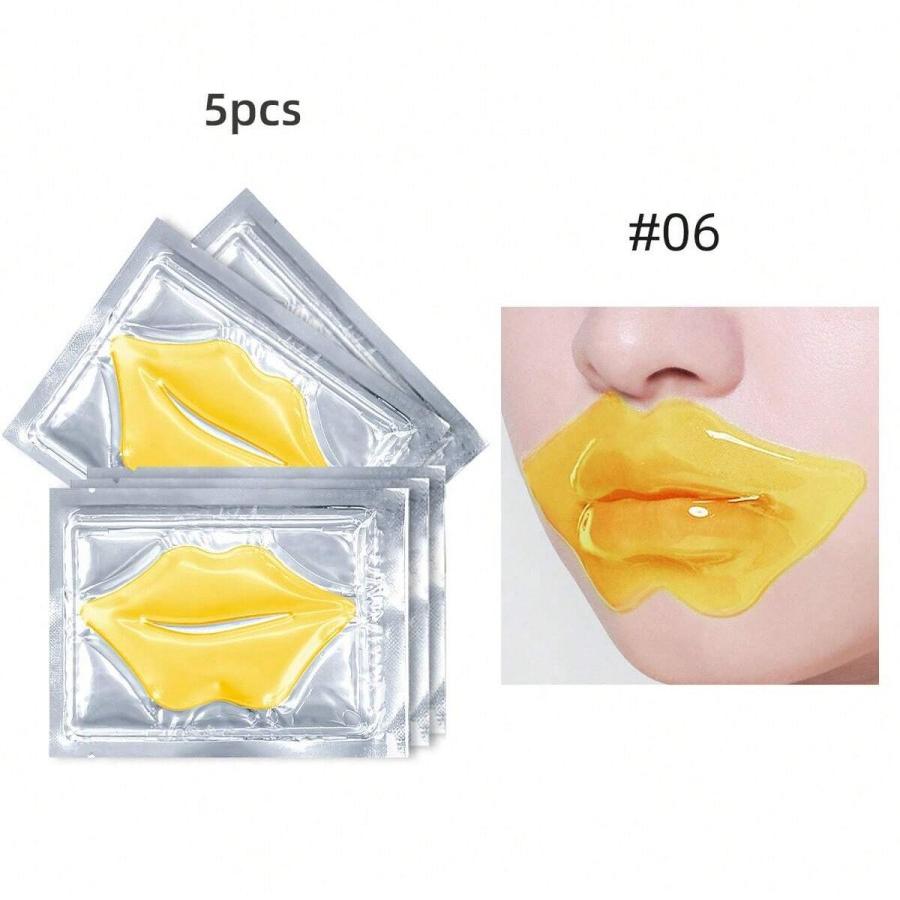 5-teilige Lippenmaske: Hydratisierend, Reparierend, Fältchen- und Unreinheiten-Entfernend, Lippenlinien-Mildernde Gelmaske Hautpflegeprodukt