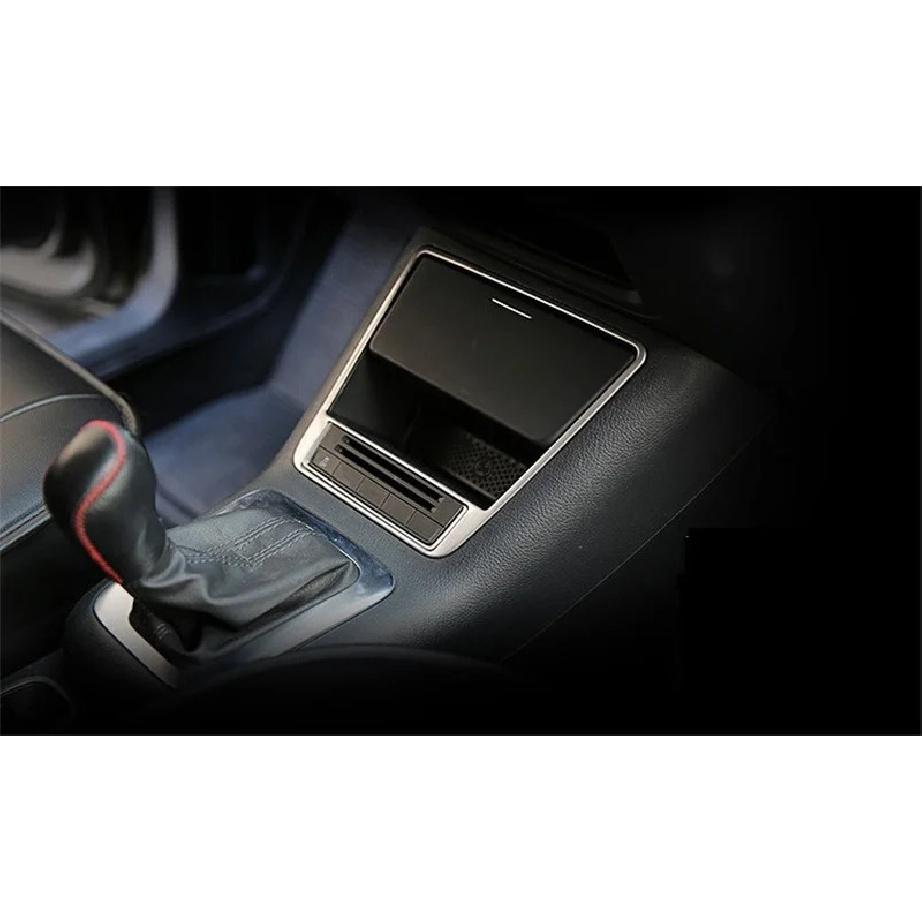 Car Styling Sticker Cover Center Console Storage Box Frame Cover Trims For VW Tiguan 2010 2011 2012 2013 2014 2015 Accessories